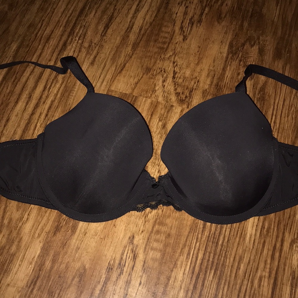 32D Black Aerie Lightly Lined Bra